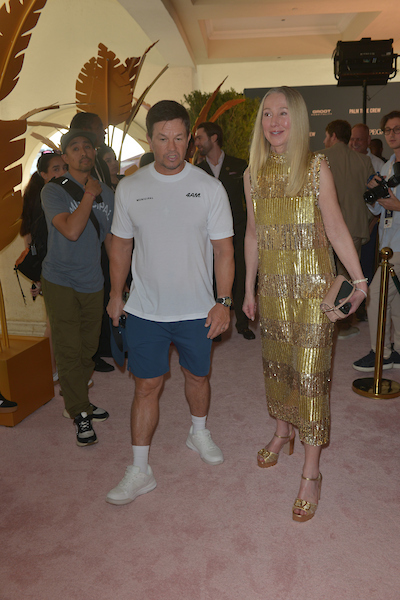 Mark Wahlberg and Belinda Stronach attend the Pegasus World Cup 2026 at Gulfstream Park ( Photo by Johnny Louis / jlnphotography.com )