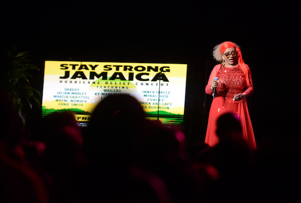 HOLLYWOOD, FLORIDA - JANUARY 02: Marcia Griffiths performs during the "Stay Strong Jamaica hurricane reliefs concert" at Hard Rock Live at Seminole Hard Rock Hotel & Casino Hollywood on January 02, 2026 in Hollywood, Florida.  ( Photo by Johnny Louis / jlnphotography.com )