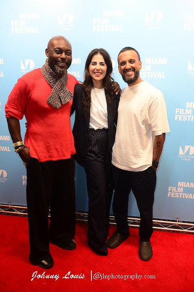 Actor Jimmy Jean-Louis, Sarah Jorge Leon and director Andrés Farías | Photo by: Johnny Louis / Jlnphotography&Wire Services | jlnphotography.com