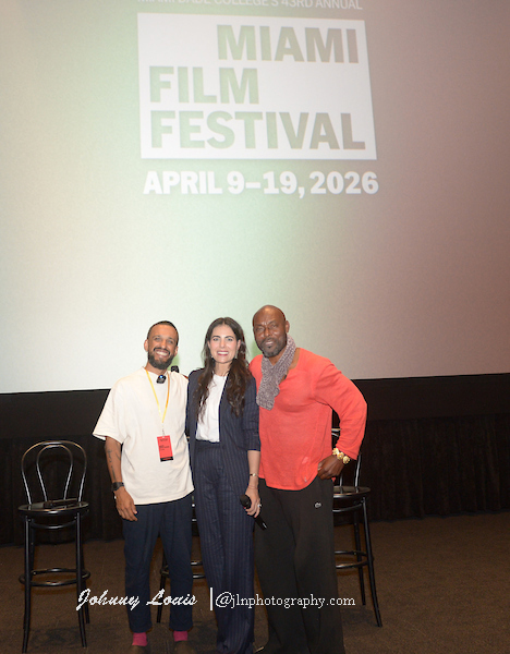 Director Andrés Farías, Actor Sarah Jorge Leon and Jimmy Jean-Louis  | Photo by: Johnny Louis / Jlnphotography&Wire Services | jlnphotography.com