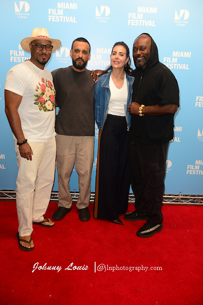 Kevin Sharpley, Director Andrés Farías, Actor Sarah Jorge Leon and Jimmy Jean-Louis Photo by: Johnny Louis / Jlnphotography&Wire Services | jlnphotography.com