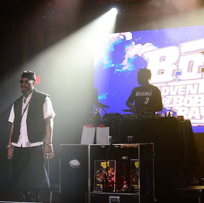 B.o.B performs live on stage during "The Adventures of Bobby Ray 15th Anniversary Tour" at Revolution Live ( Photo by Johnny Louis / jlnphotography.com )